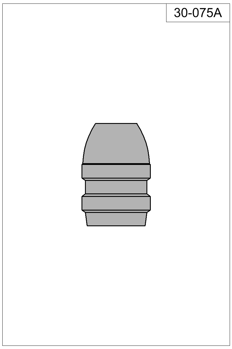 Filled view of bullet 30-075A