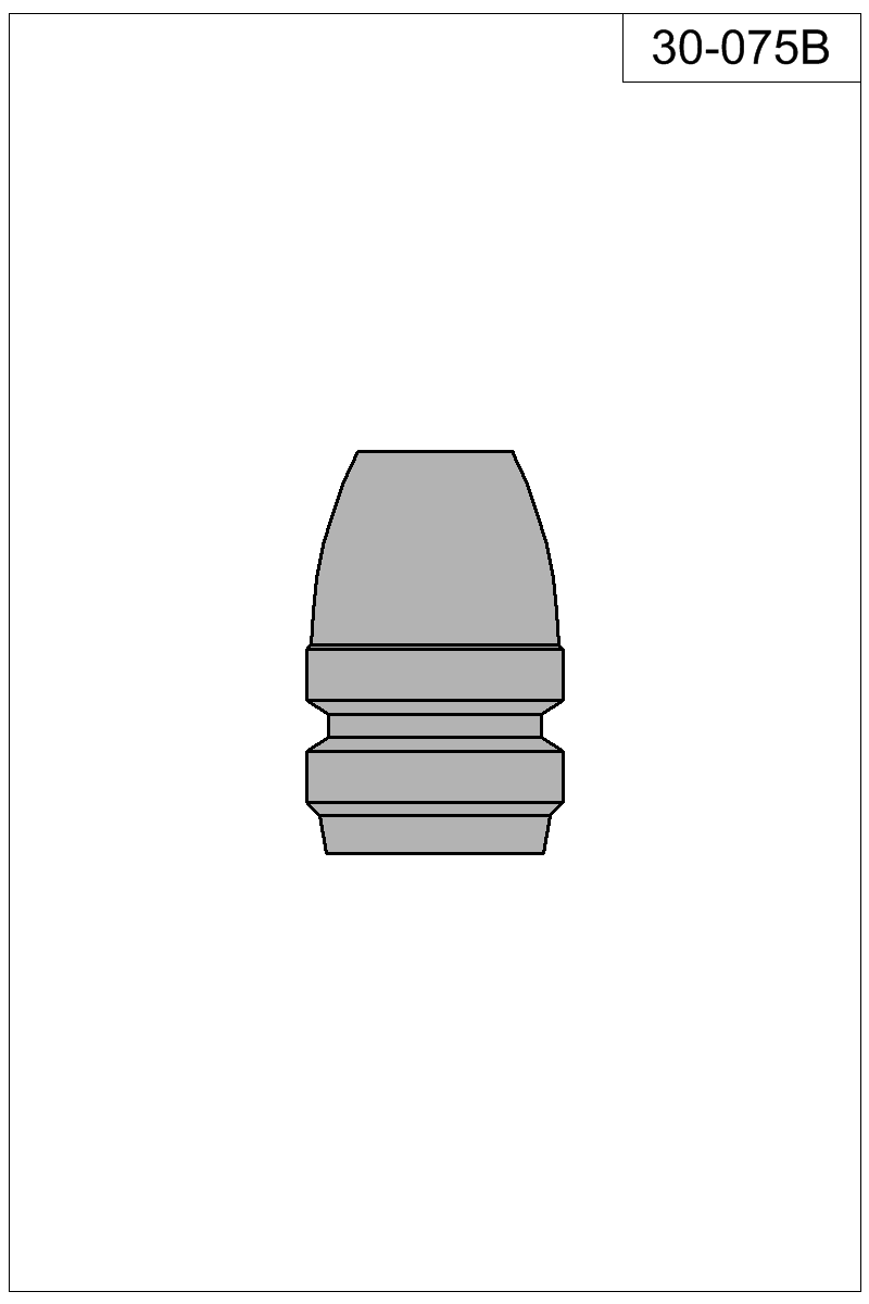 Filled view of bullet 30-075B