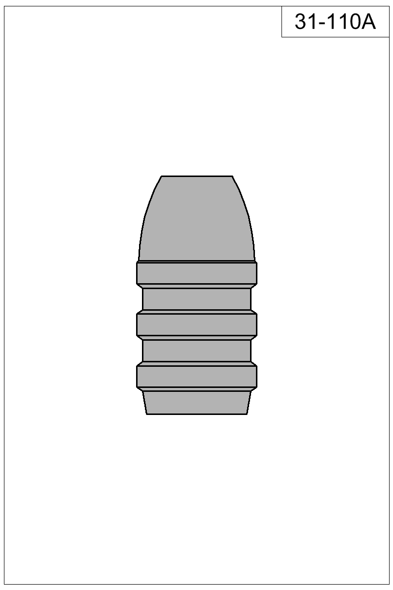 Filled view of bullet 31-110A
