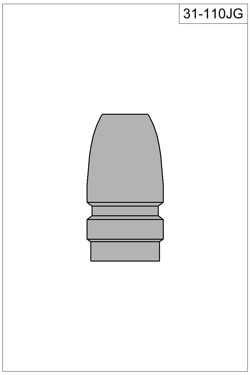 Filled view of bullet 31-110JG
