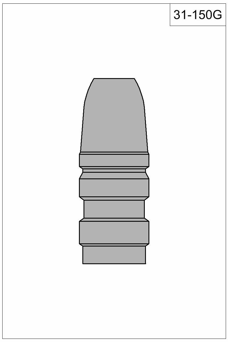 Filled view of bullet 31-150G