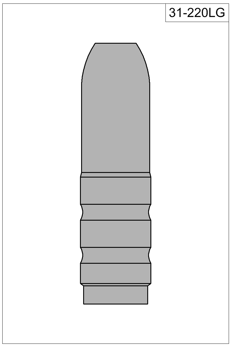 Filled view of bullet 31-220LG