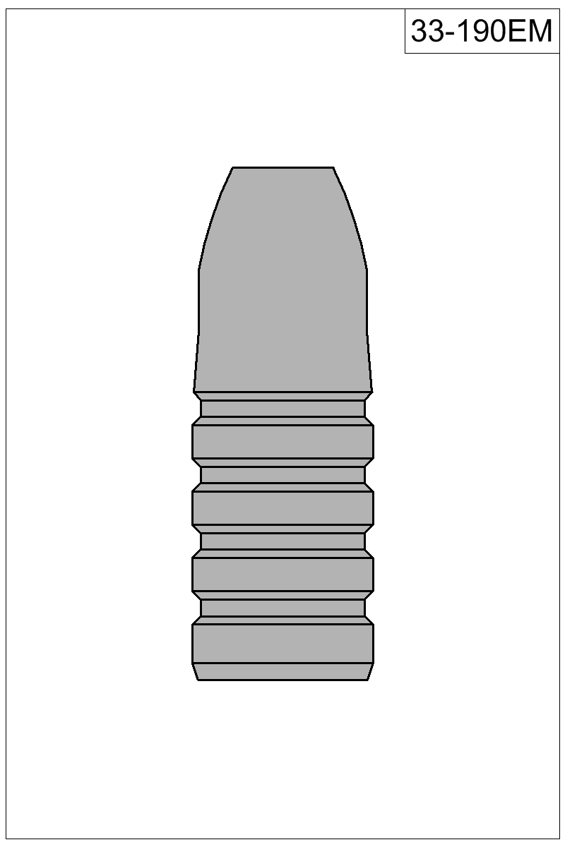 Filled view of bullet 33-190EM