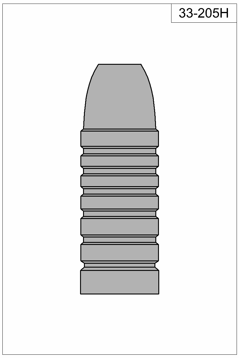 Filled view of bullet 33-205H