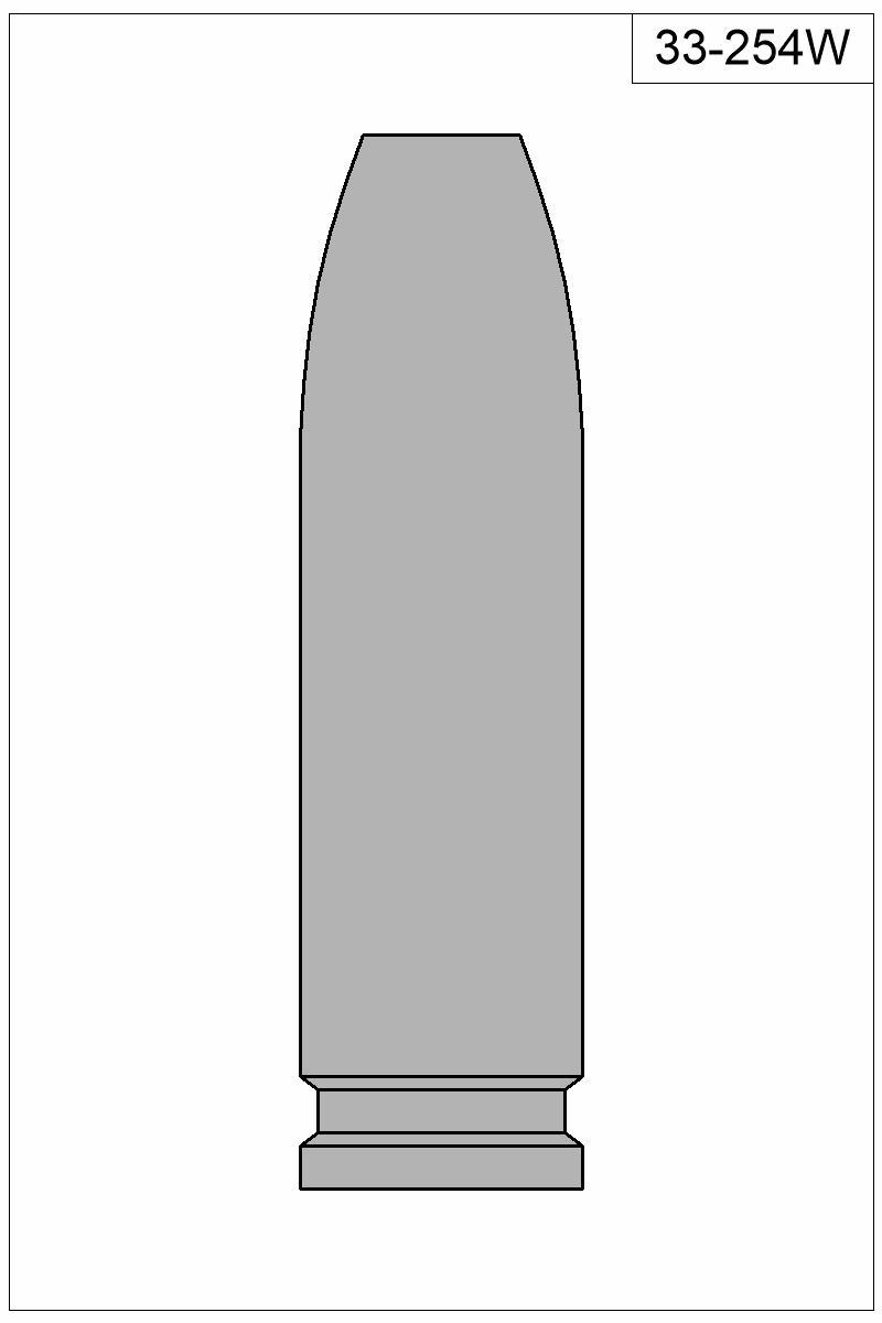 Filled view of bullet 33-254W