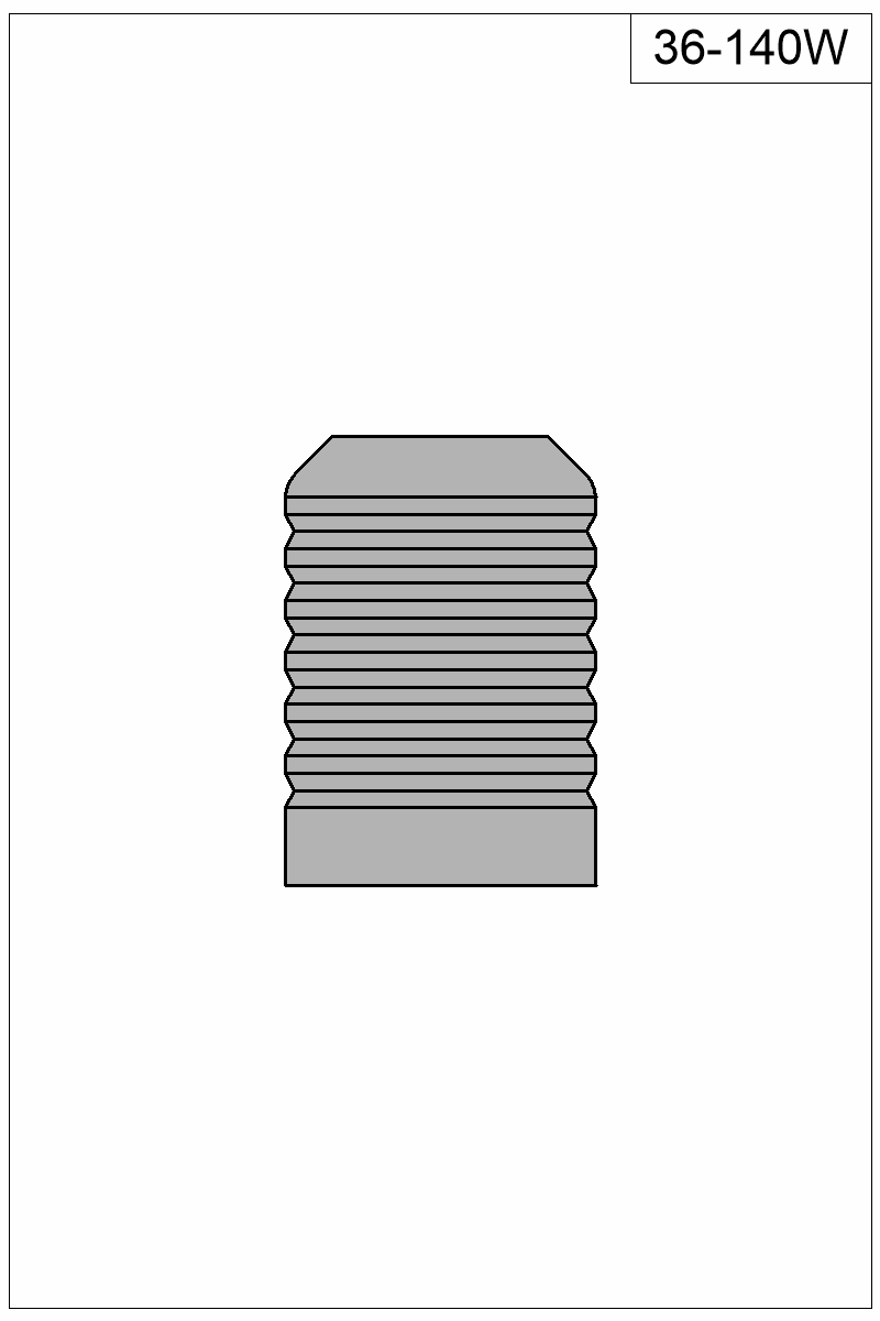 Filled view of bullet 36-140W