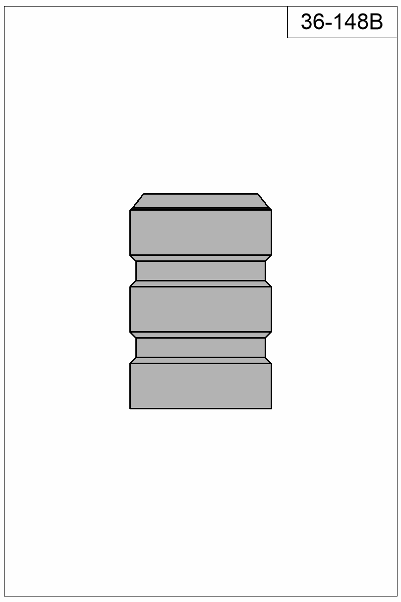 Filled view of bullet 36-148B