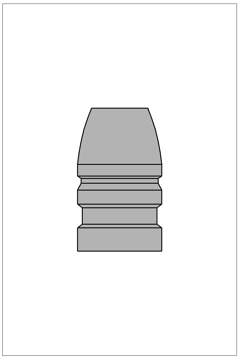 Accurate Molds catalog #36-150C Filled view of bullet 36-150C