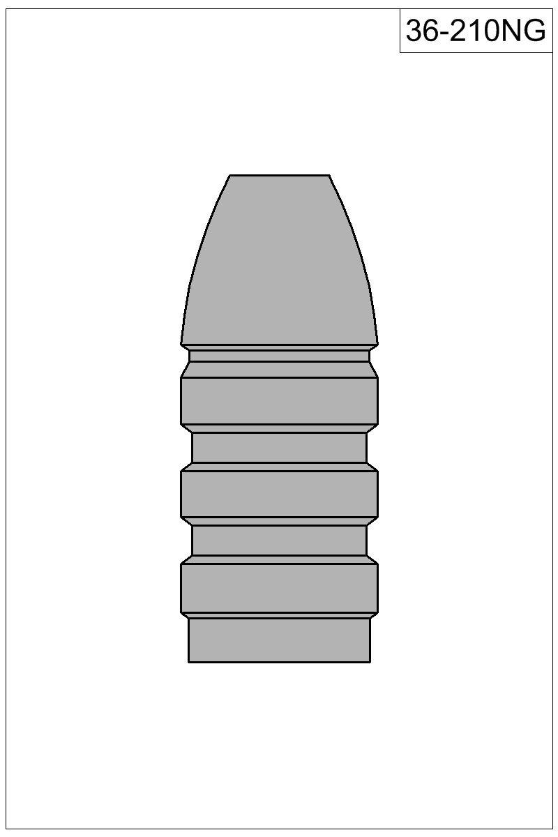 Filled view of bullet 36-210NG