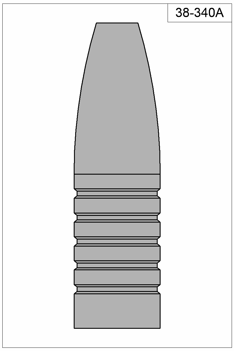 Filled view of bullet 38-340A