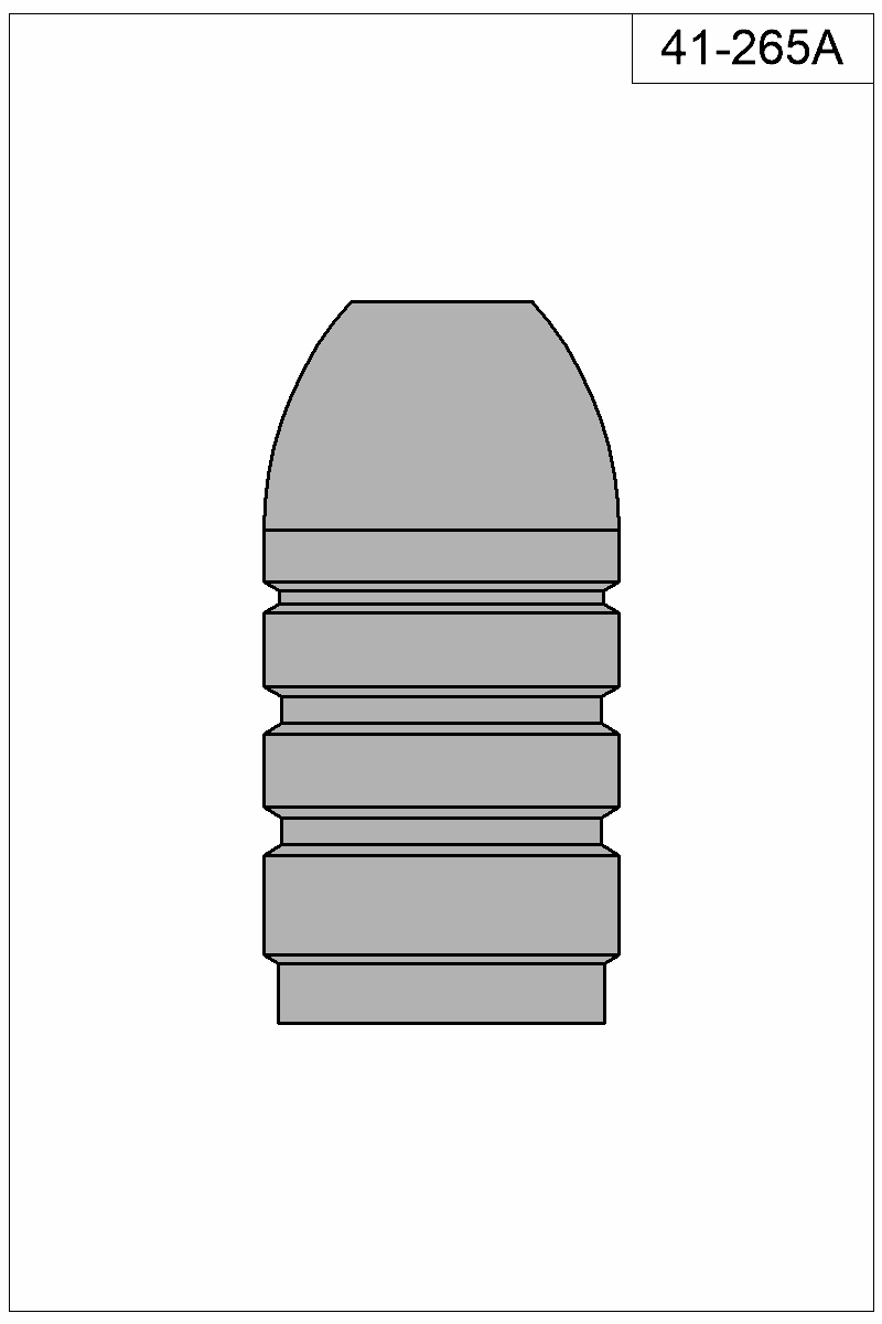 Filled view of bullet 41-265A