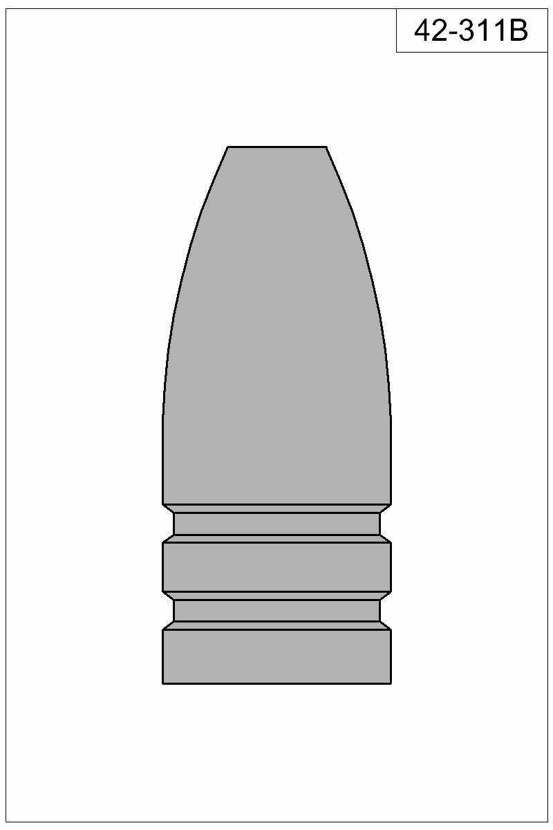Filled view of bullet 42-311B