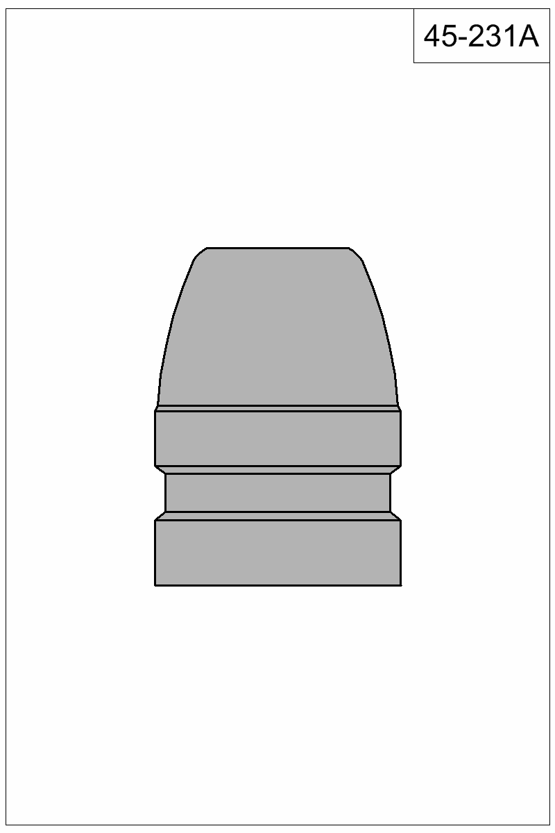 Filled view of bullet 45-231A