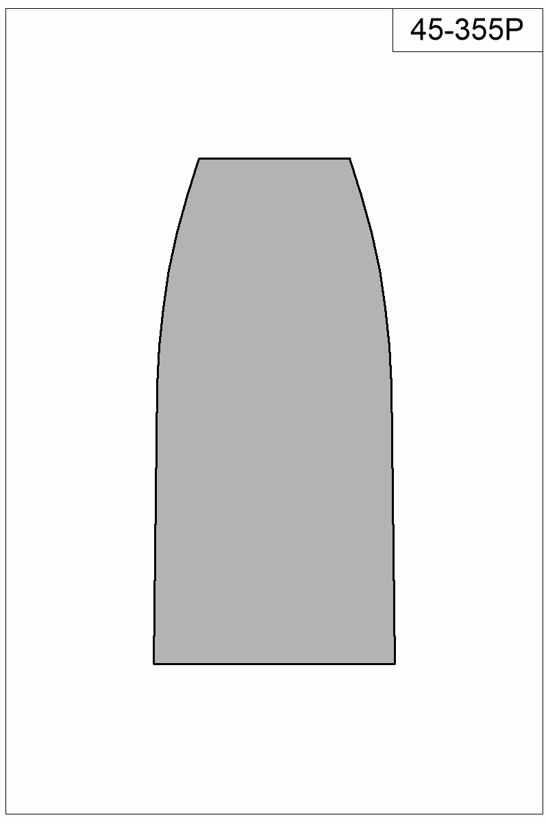 Filled view of bullet 45-355P