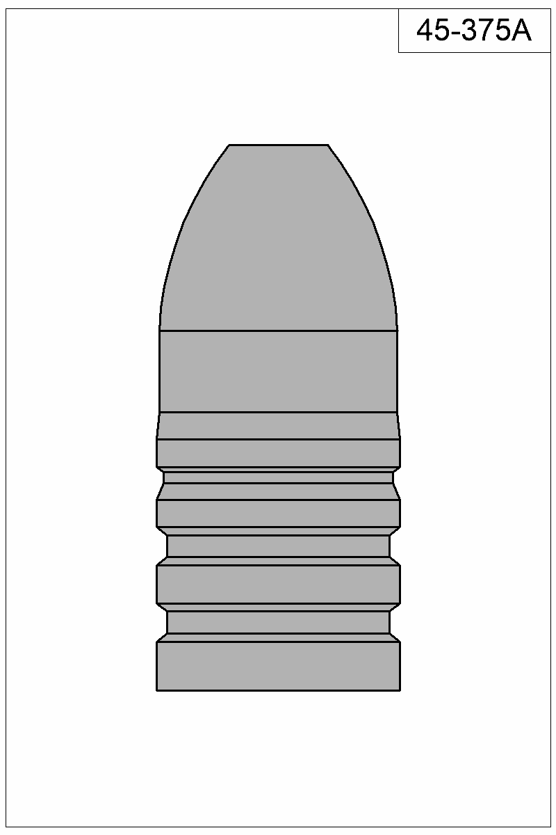 Filled view of bullet 45-375A