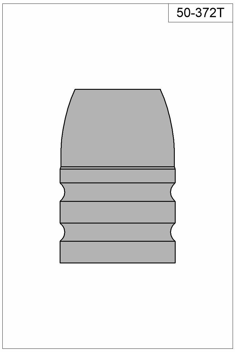 Filled view of bullet 50-372T