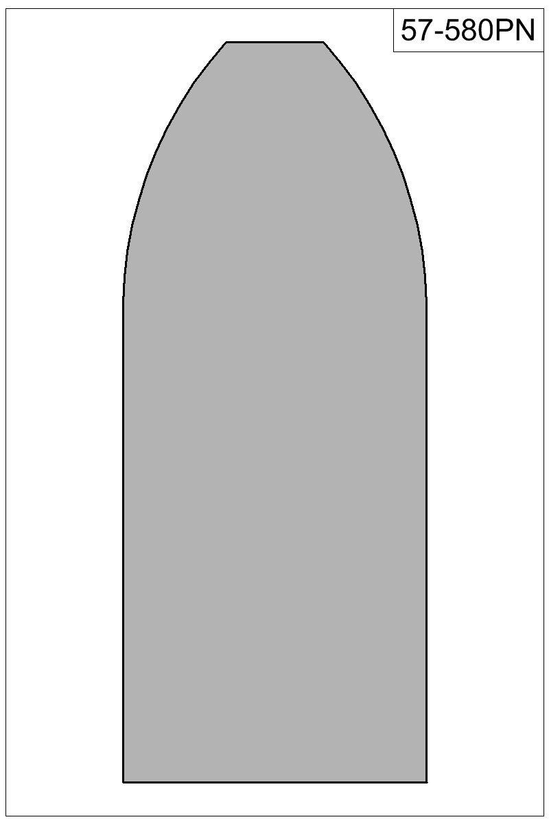 Filled view of bullet 57-580PN