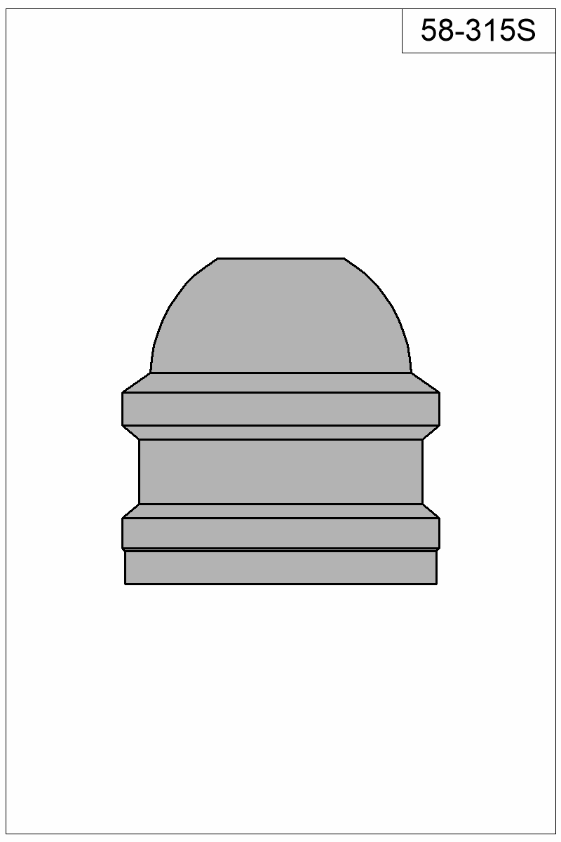 Filled view of bullet 58-315S