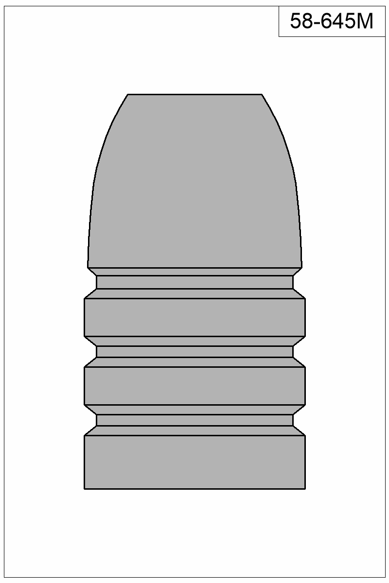 Filled view of bullet 58-645M