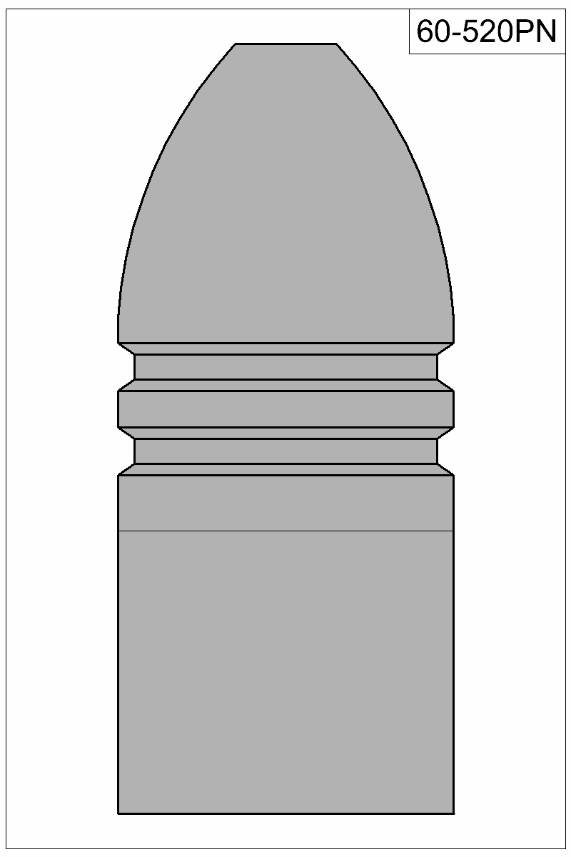 Filled view of bullet 60-520PN