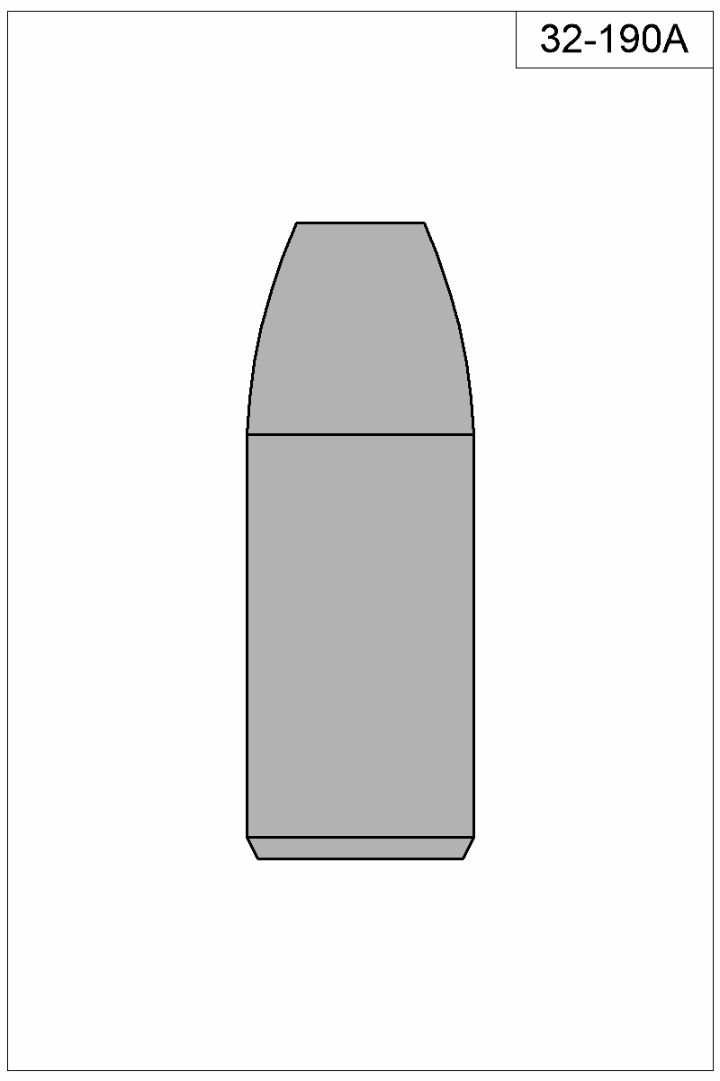 Filled view of bullet 32-190A