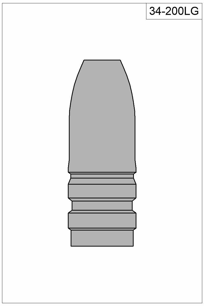 Filled view of bullet 34-200LG