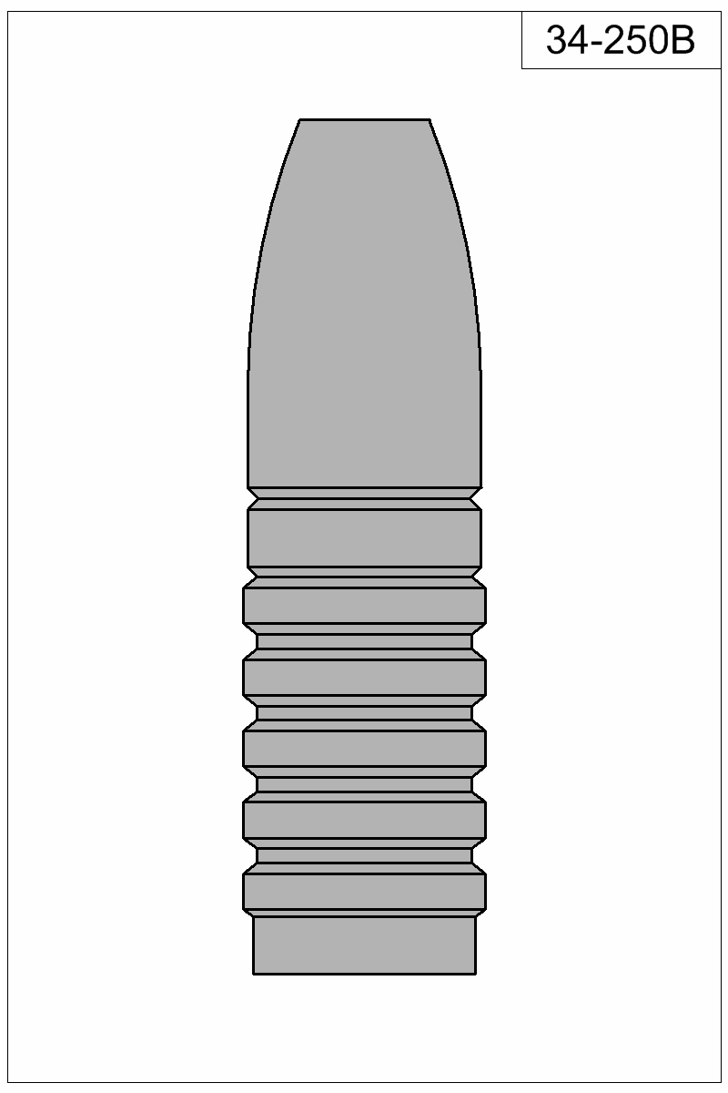 Filled view of bullet 34-250B