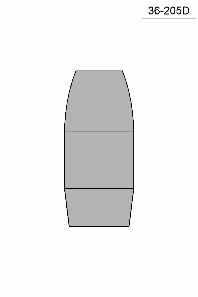 Filled view of bullet 36-205D