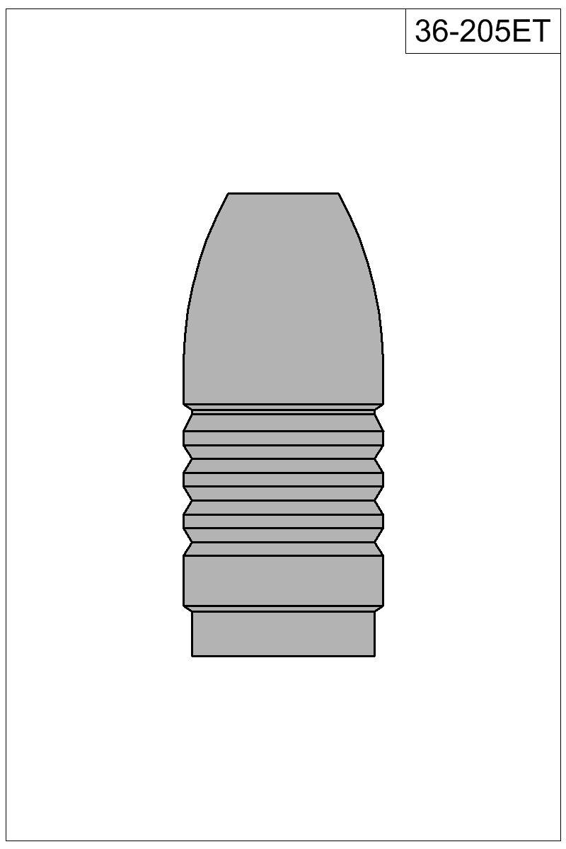 Filled view of bullet 36-205ET