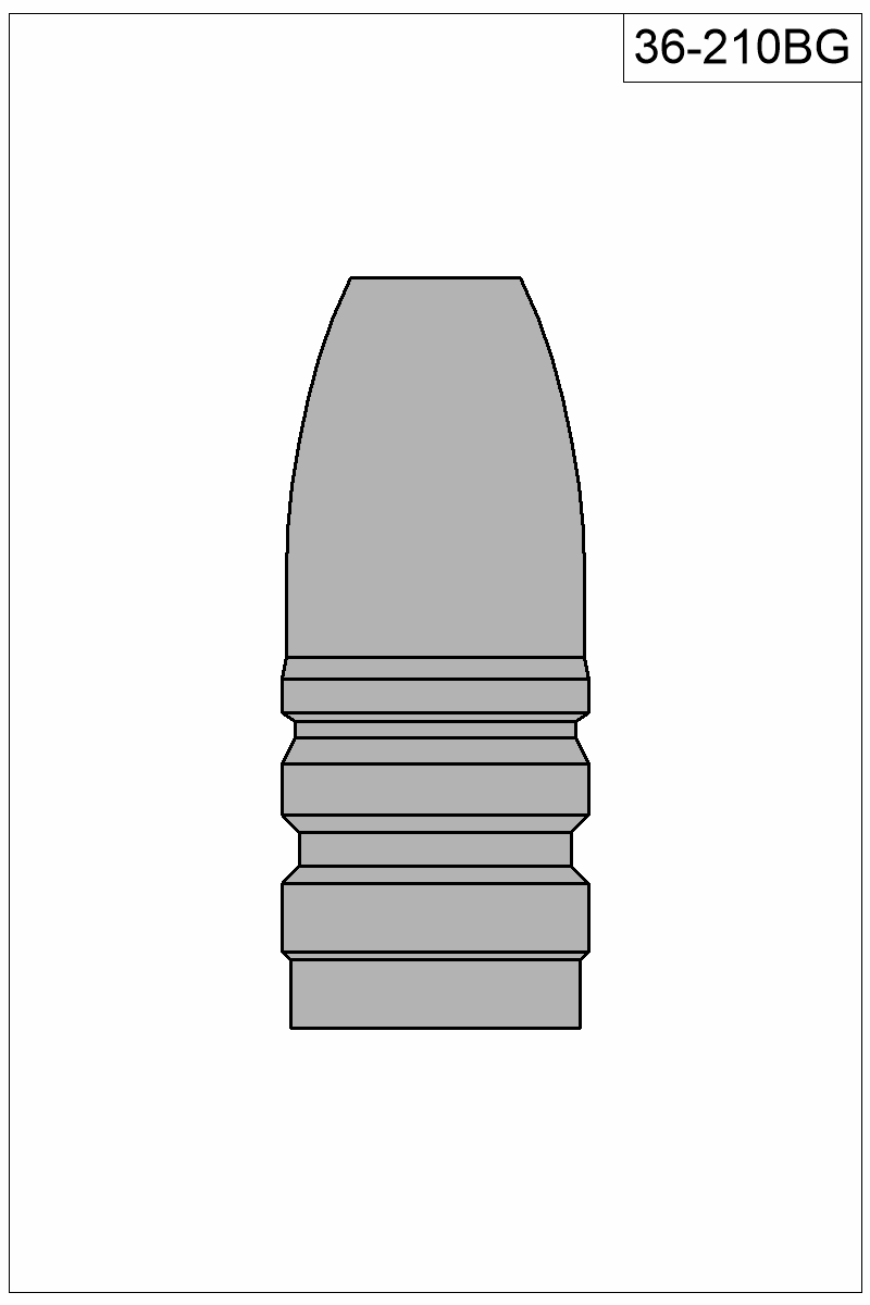 Filled view of bullet 36-210BG