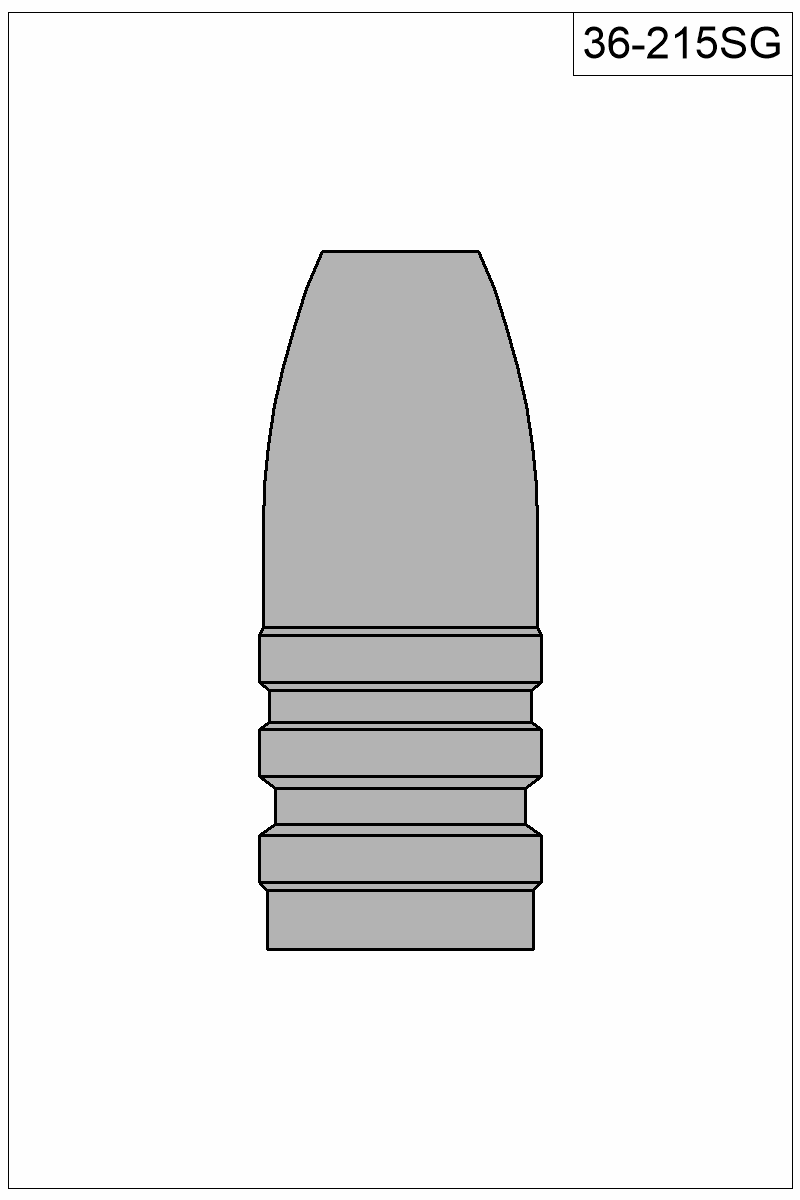 Filled view of bullet 36-215SG