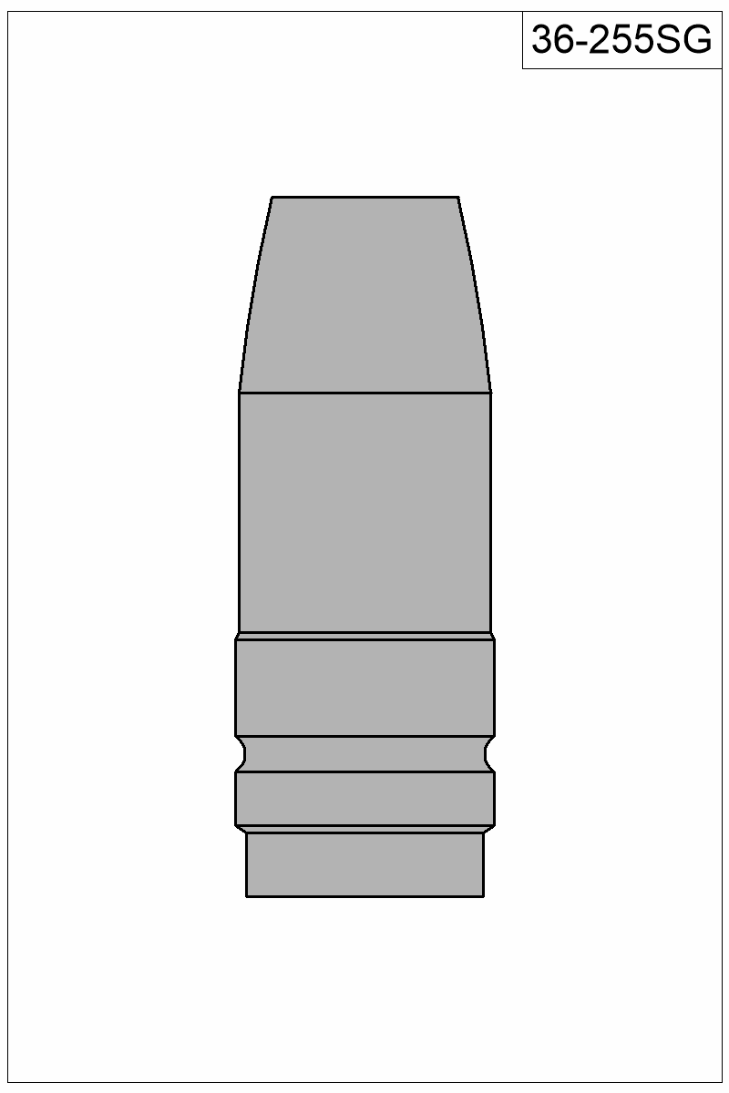 Filled view of bullet 36-255SG