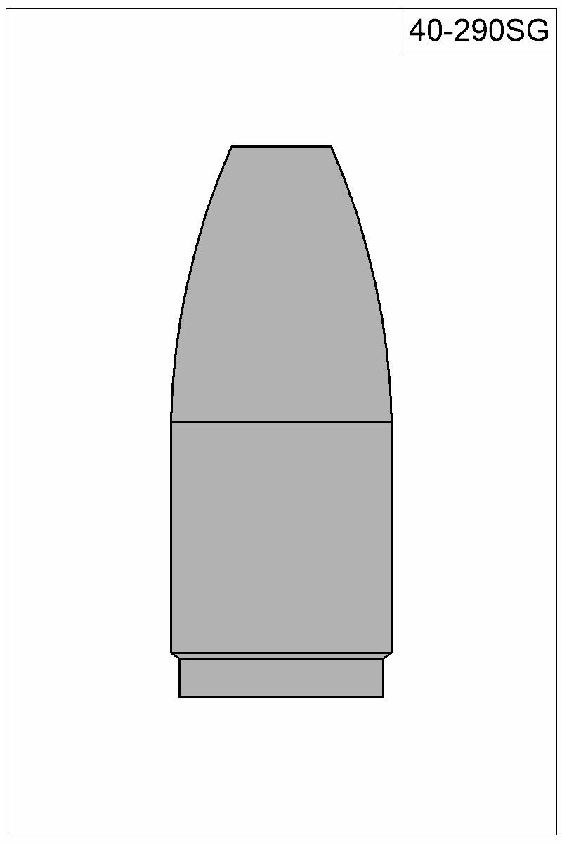 Filled view of bullet 40-290SG