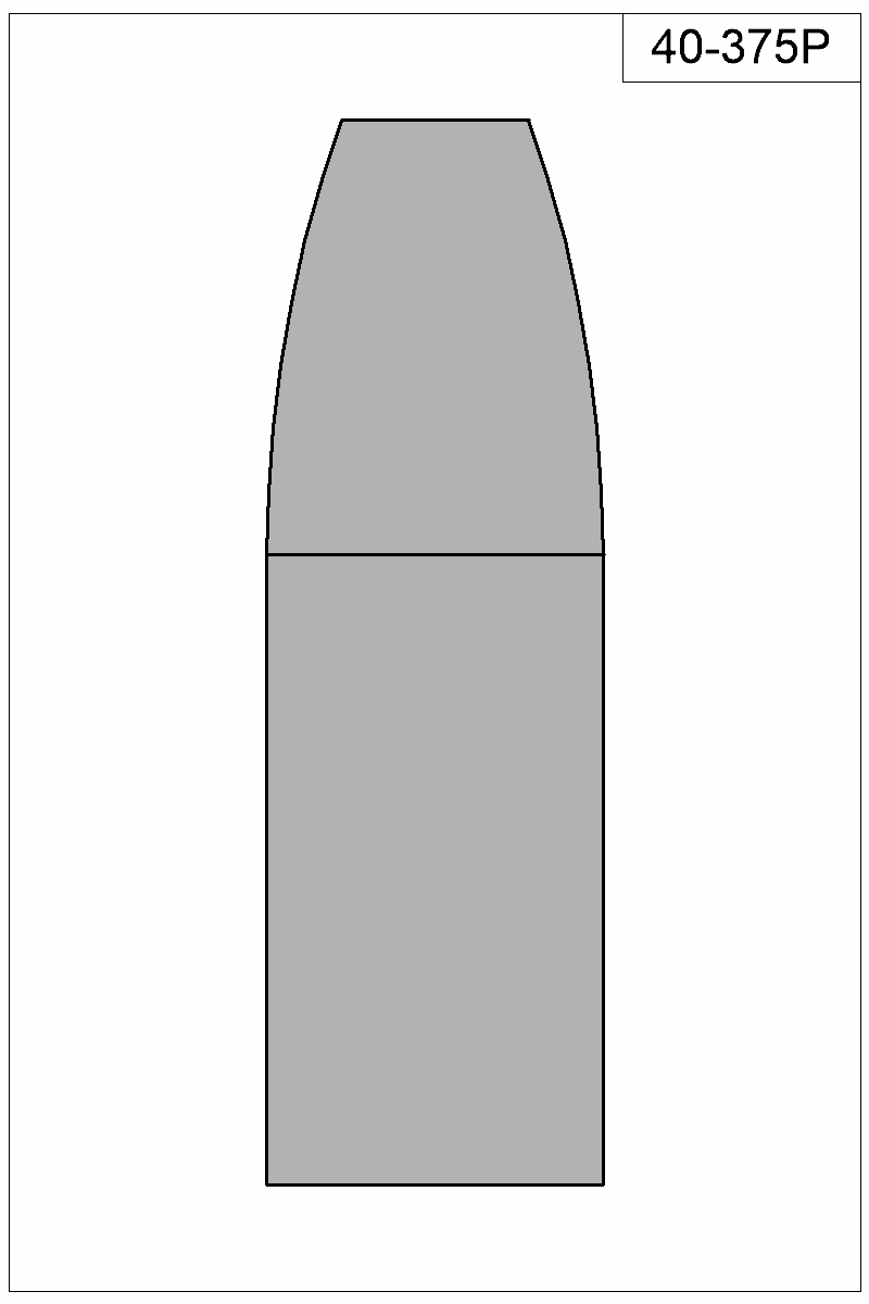 Filled view of bullet 40-375P
