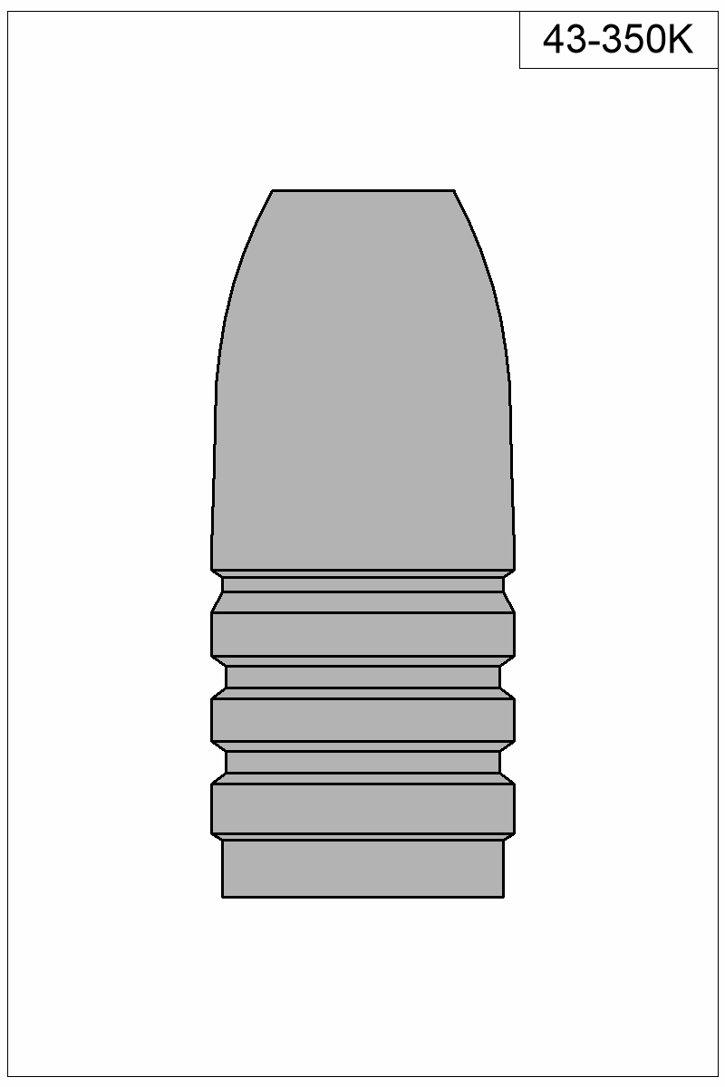 Filled view of bullet 43-350K