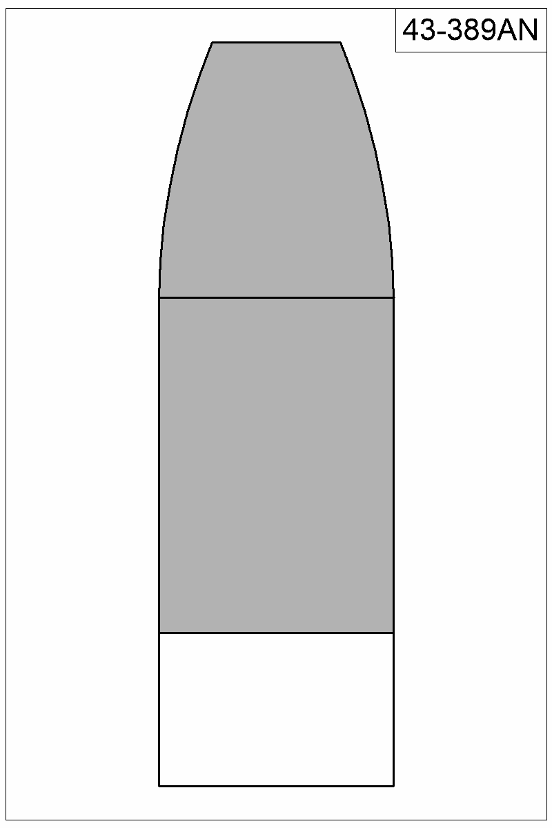 Filled view of bullet 43-389AN