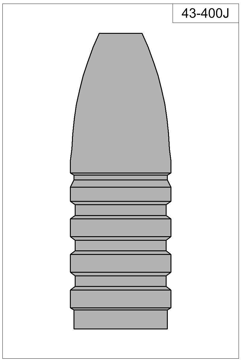 Filled view of bullet 43-400J