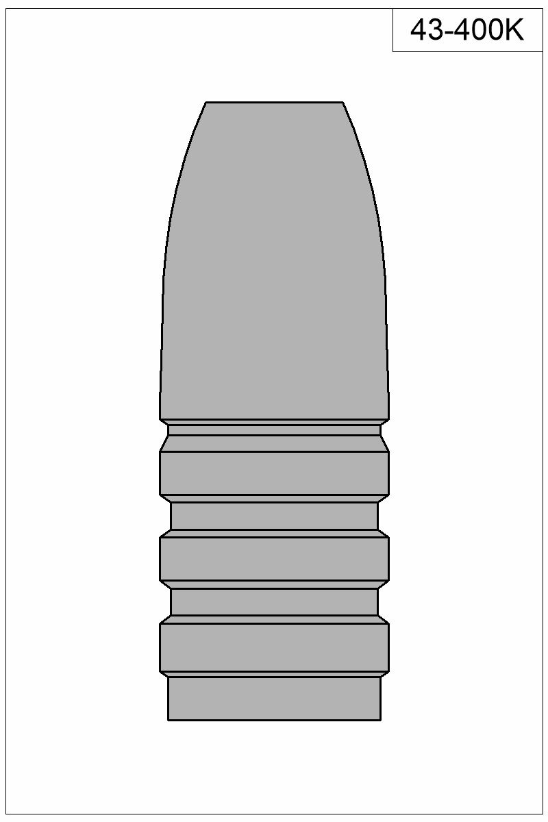 Filled view of bullet 43-400K