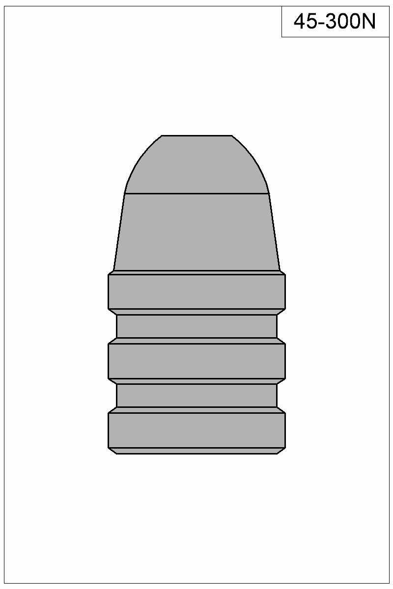Filled view of bullet 45-300N