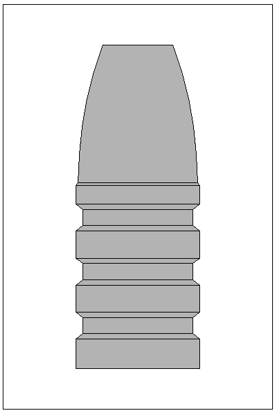 Accurate Molds catalog #46-455B Filled view of bullet 46-455B