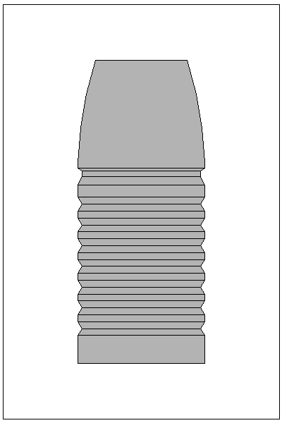 Accurate Molds catalog #46-460M Filled view of bullet 46-460M