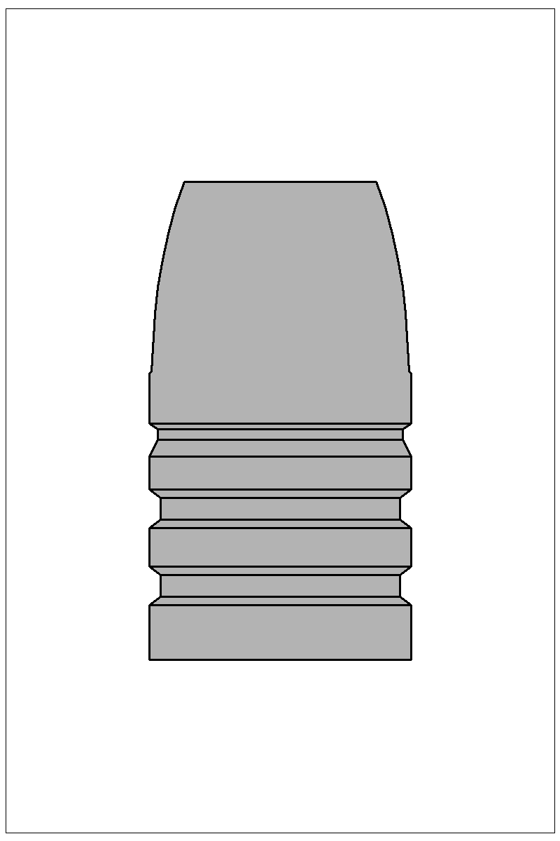 Accurate Molds catalog #48-385A Filled view of bullet 48-385A